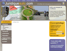 Tablet Screenshot of juridiqueauto.com